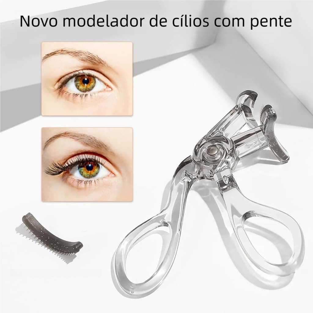 Ferramenta de Extensão de Cílios Rápida - Curvador Transparente de Maquiagem