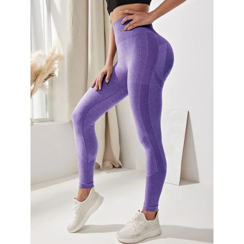 Calça Legging Fitness Feminina Cintura Alta Skinny Fit Secagem Rápida Multicor Tamanho Único 34ao44