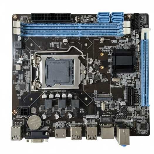 Placa Mãe H61 LGA1155 DDR3 Compatível Xeon E3 i3 i5 i7 TG Azul