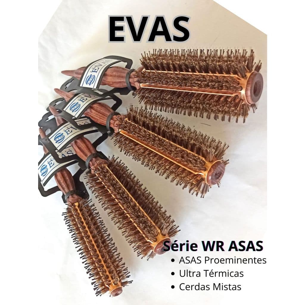 Escovas EVAS Série: WR - "ASA" - ULTRA ALISADORA "EFEITO CHAPINHA"