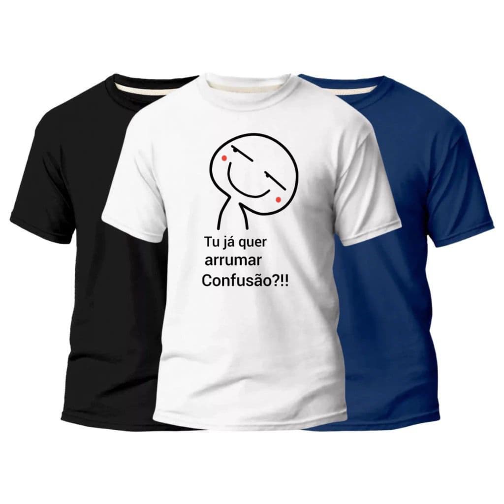 😂 Camiseta com Frases Engraçadas/Divertidas 100% Algodão – Conforto e Estilo