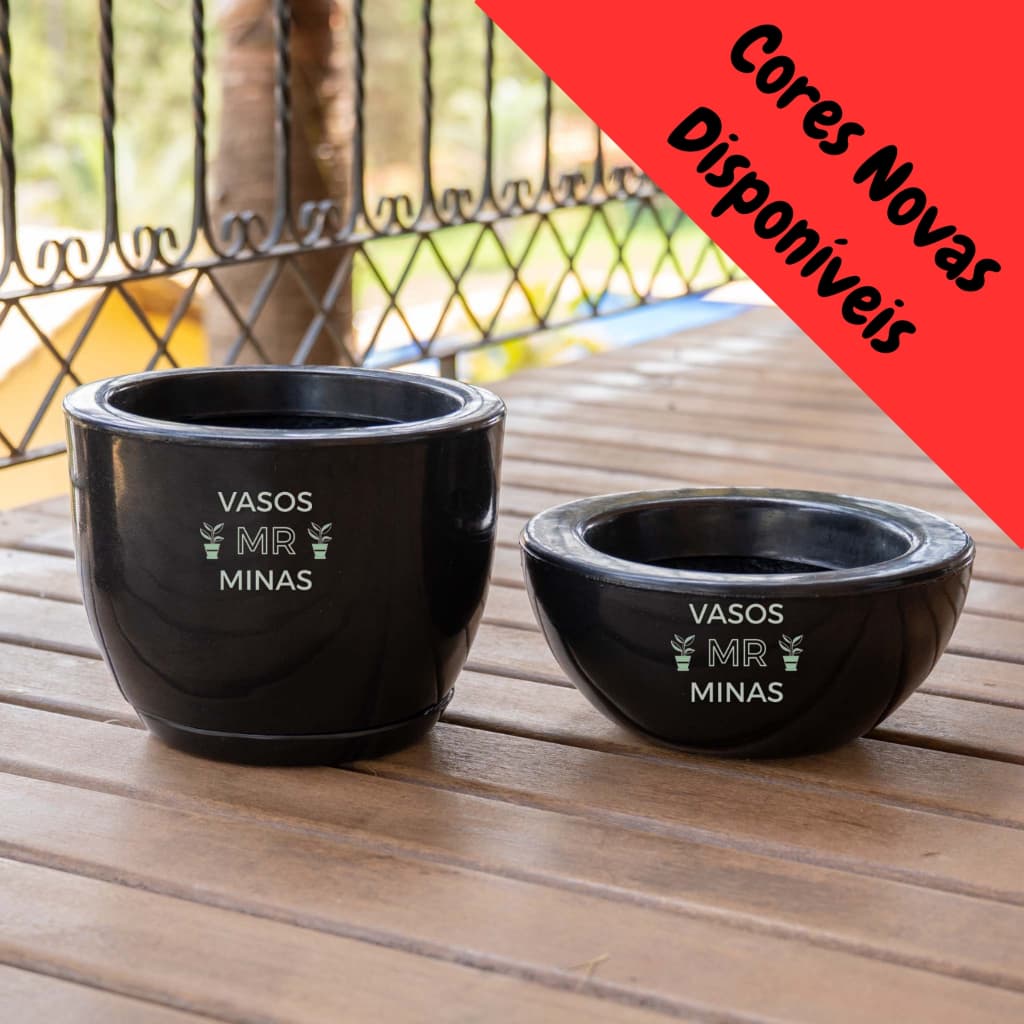 Kit 2 Vasos para plantas de Polietileno leves resistentes e perfeitos para transformar seu ambiente!