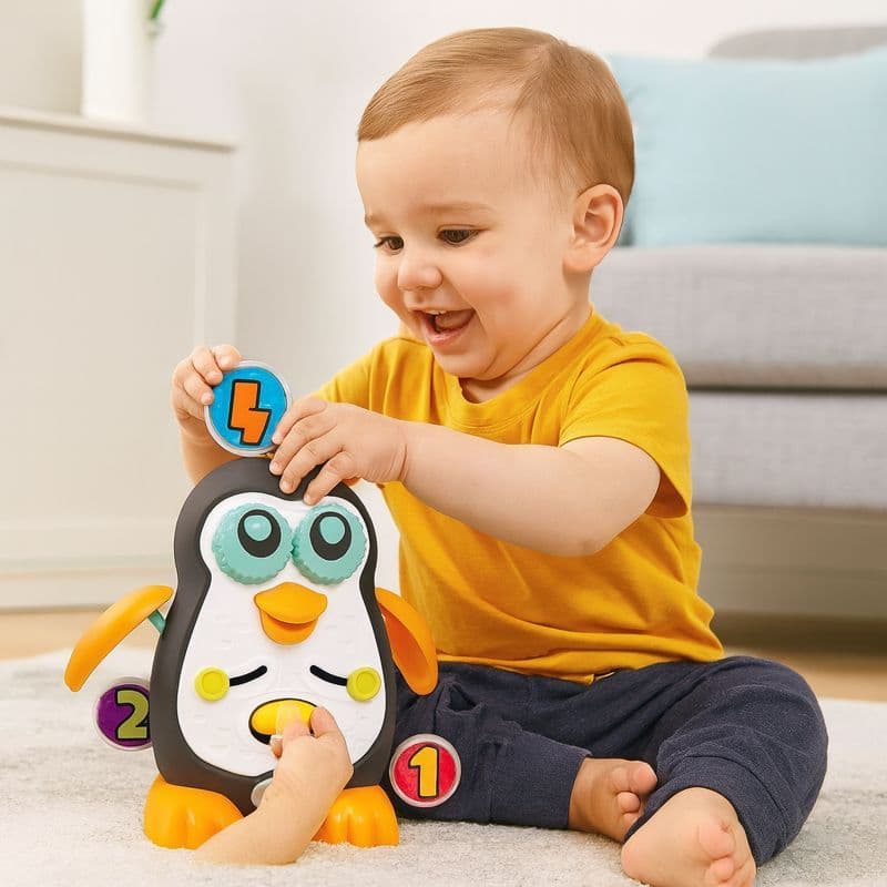 🌈Brinquedo Educativo Infantil Pinguim Desenvolvimento Cognitivo Motor Didático