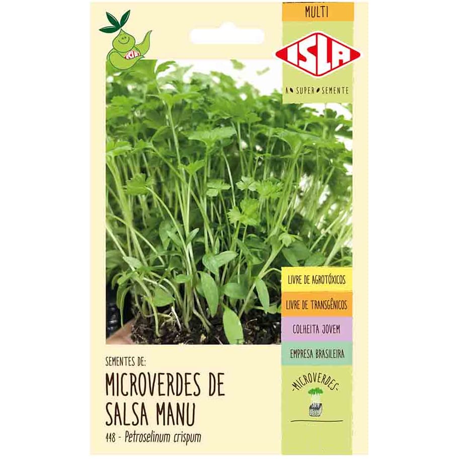 10 sementes de Microverdes de Salsa Manu