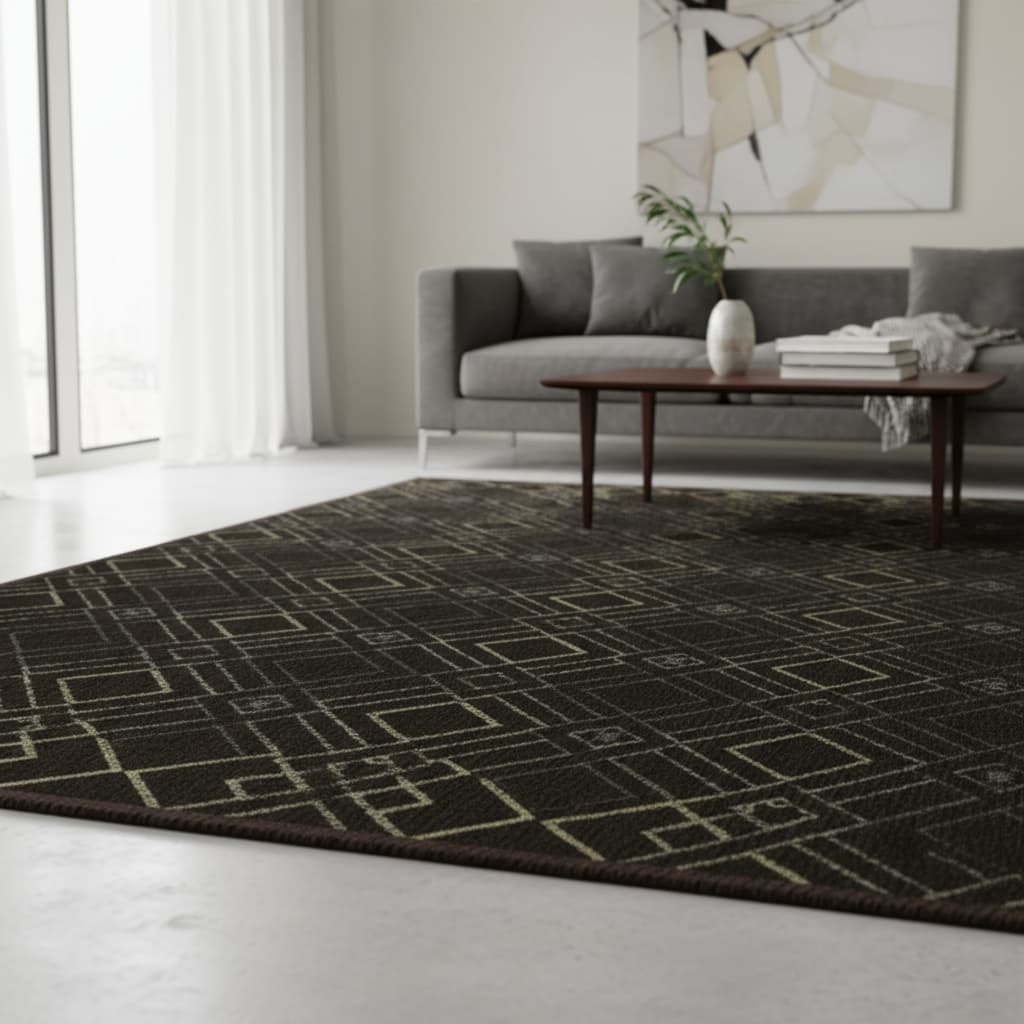 Tapete Sala Grande Antiderrapante Home Belga Alto Padrao 200x250 Sem Pelo