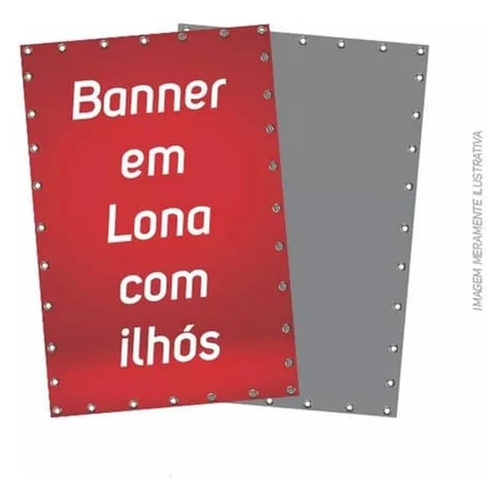BANNER PERSONALIZADO 180X50 CM_ COM ILHÓS OU TUBETE_ENVIE SUA ARTE