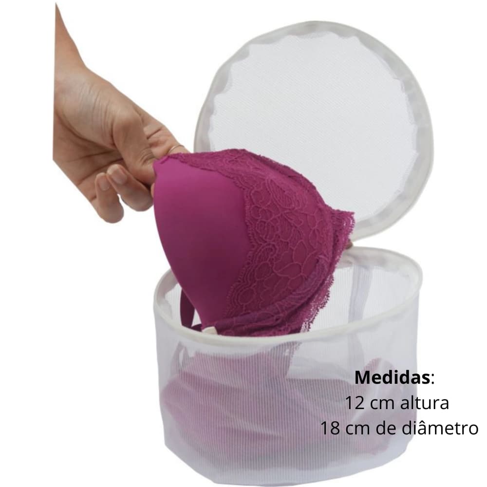 Kit Saco Lavar Roupa 32x40 P 40x50 M 55x70cm G para Lavadora Máquina Roupa Delicada Íntima Tanquinho
