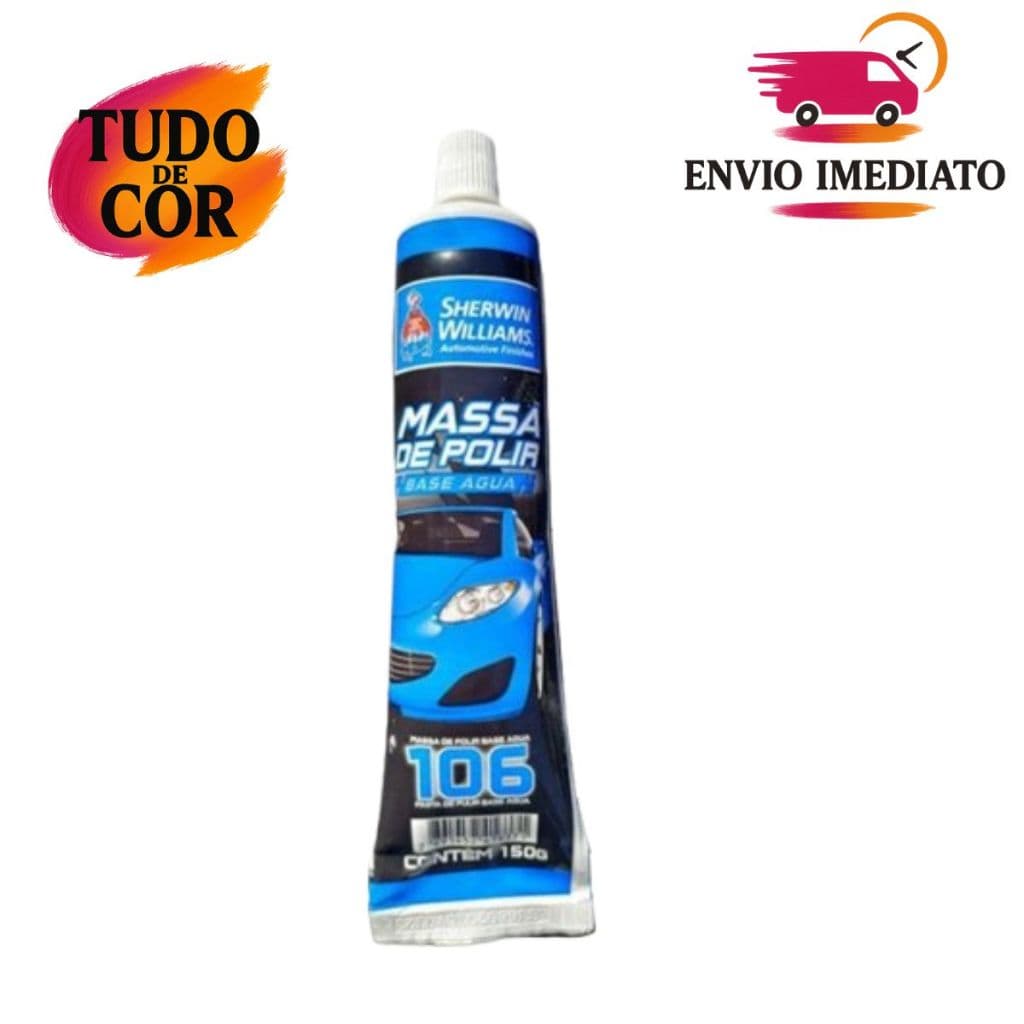 Massa De Polir N.02 Bisnaga Base D’Água 150g Lazzuril – Uso Automotivo