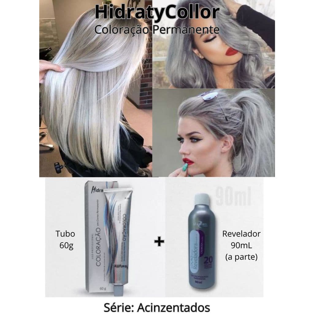 Coloração Permanente Hidratycollor - Série Cinza (fantasia)