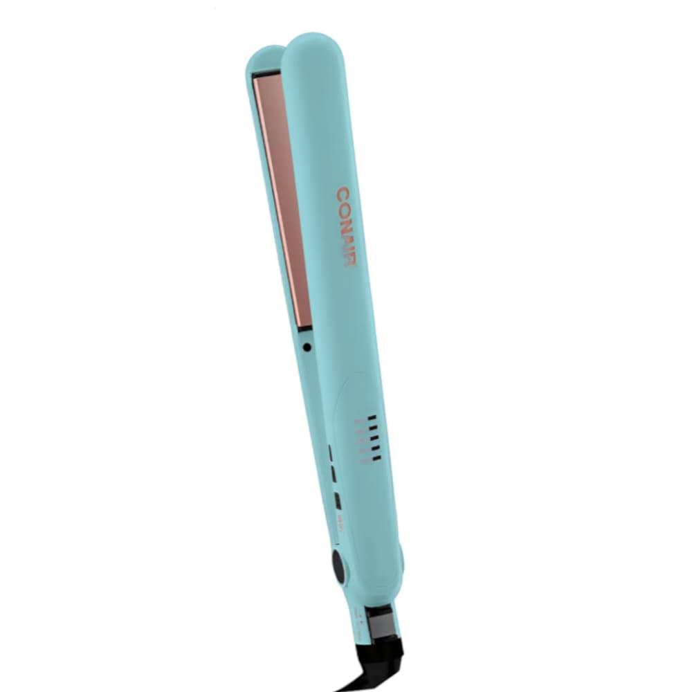 Prancha de Cabelo Conair Infusion Aloe Vera Chapinha  210 °C 5 Temperaturas Bivolt Azul-Celeste