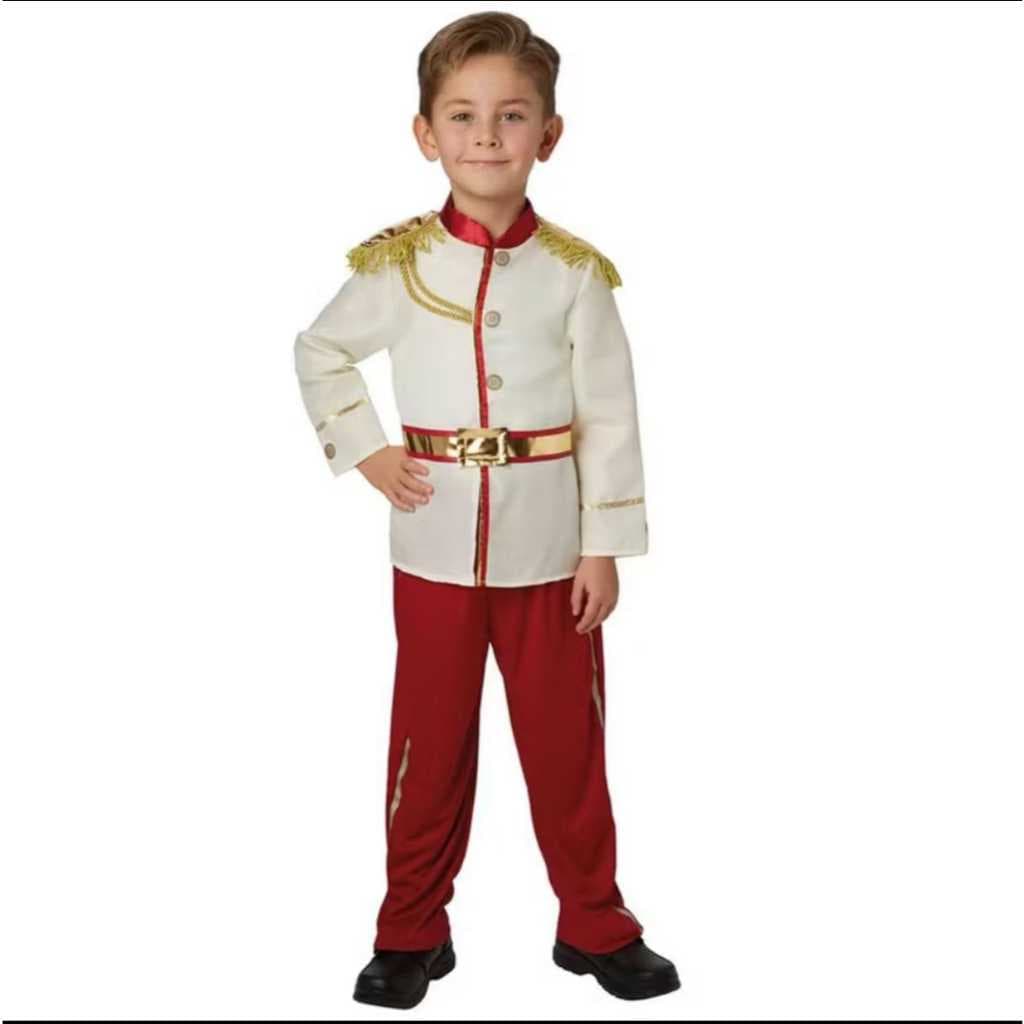 Luxuoso Príncipe Encantador Anime Traje Para Crianças Perfeito Festas E Natal