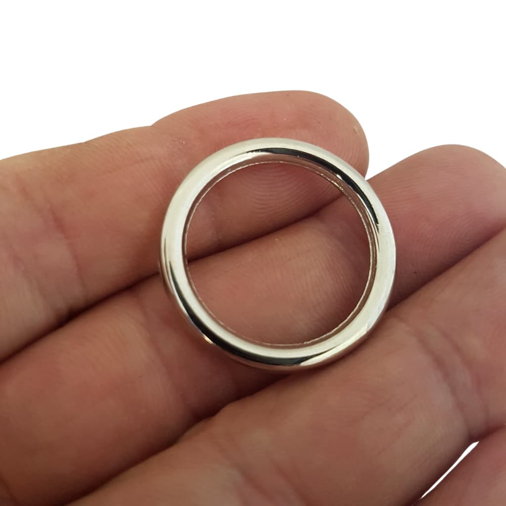 Argola Metal 2cm c/ 10 Unidades Prata e Ouro Velho Não Enferruja