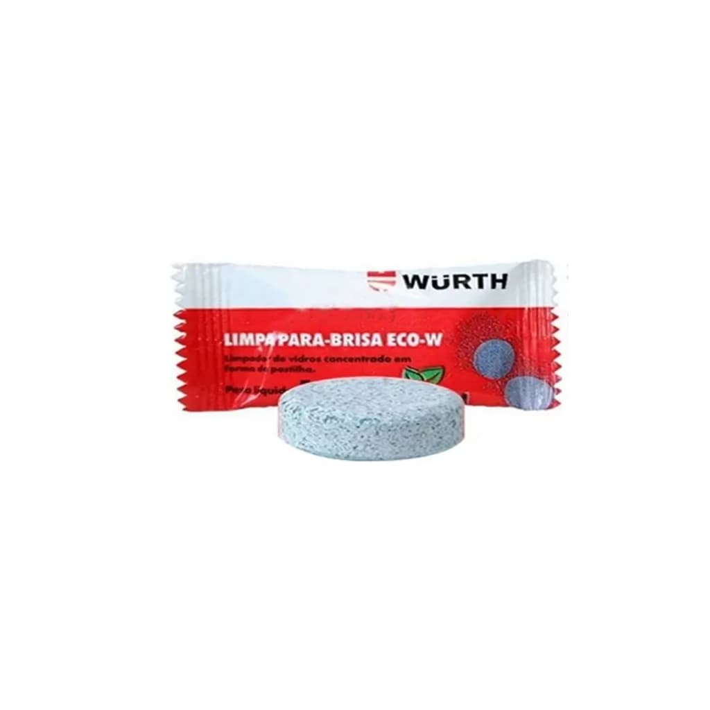 Kit 5 Pastilhas Limpa Parabrisa Wurth Eco-W 5g Limpeza Eficiente