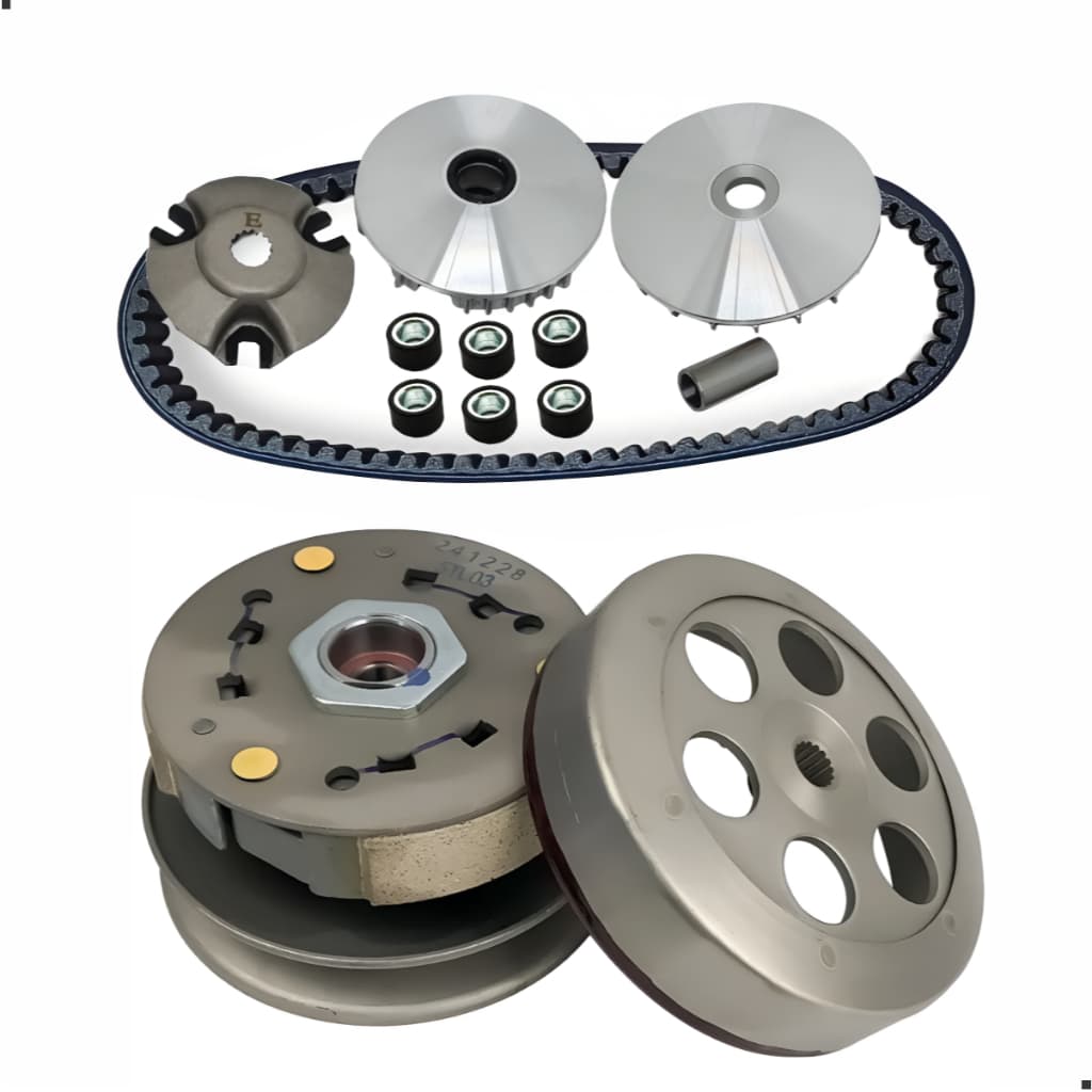 Kit Embreagem Neo 125 Primária e Secundária + Correia + Roletes Completa