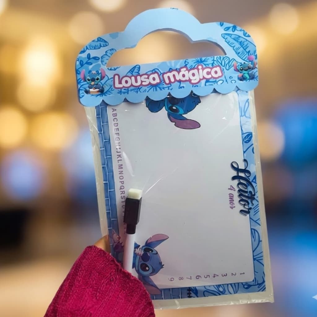 Lousa Mágica 3 em 1 - Stitch - LILO E STITCH - Fazemos outros temas - Festa Infantil