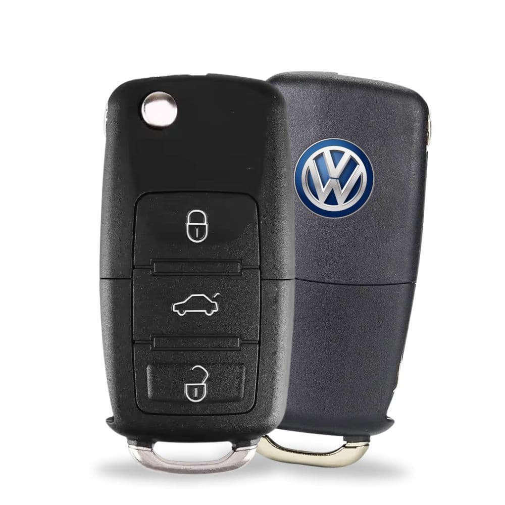 Chave Canivete Volkswagen G5 Gol Fox Saveiro Polo Carcaça 3 Botões