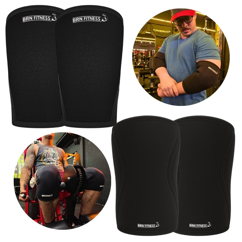 Kit Cotoveleira + Joelheira 7mm Proteção Suporte Treino