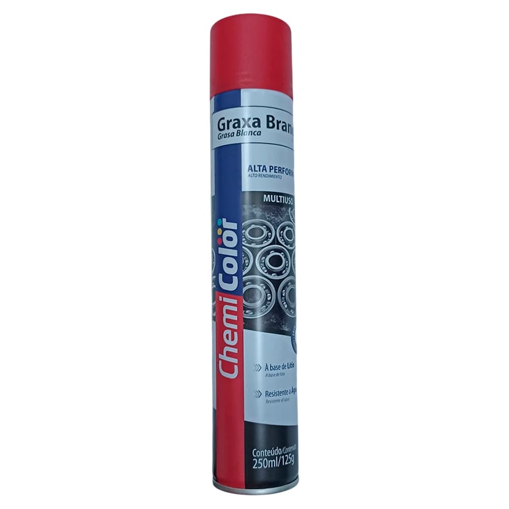 Graxas Spray 250ml Branca - Chemicolor