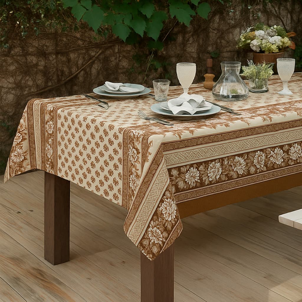Toalha de Mesa 4 Metros Luxuosas em Tecido Linhão Estampas Diversas Costela de Adão Talheres Morango Azulejo Abelha
