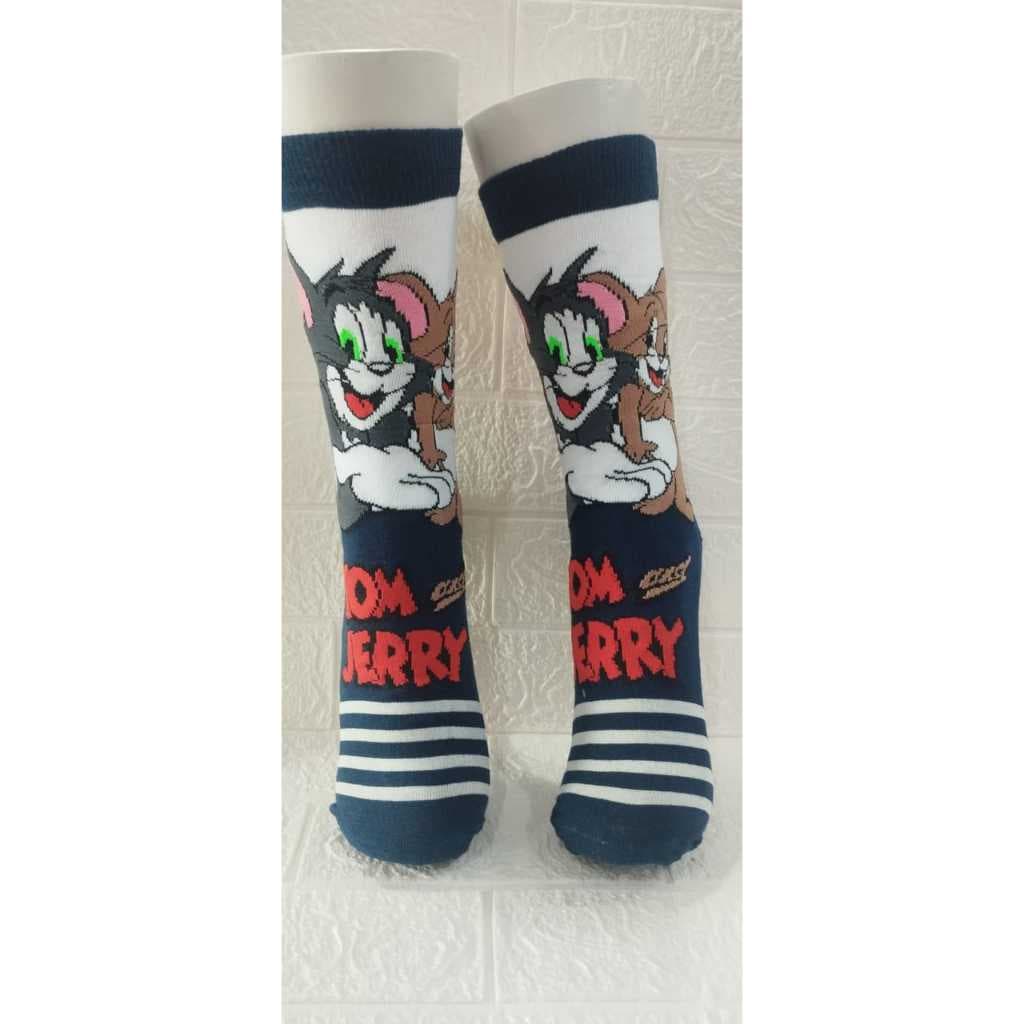 Meia Personagens Tom & Jerry Piu-Piu Gato Risonho Unissex Confortável