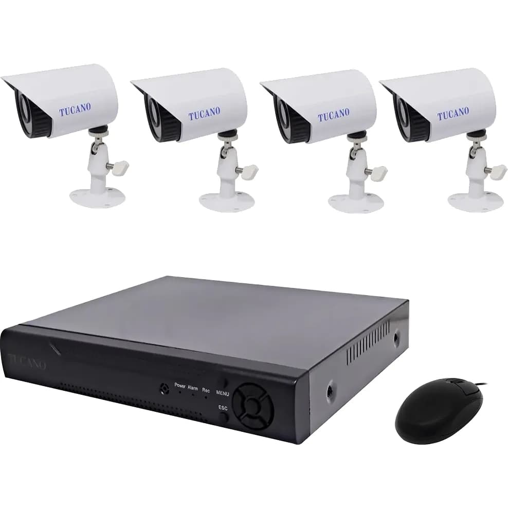 Kit DVR e Câmeras Tucano Video Recorder K04