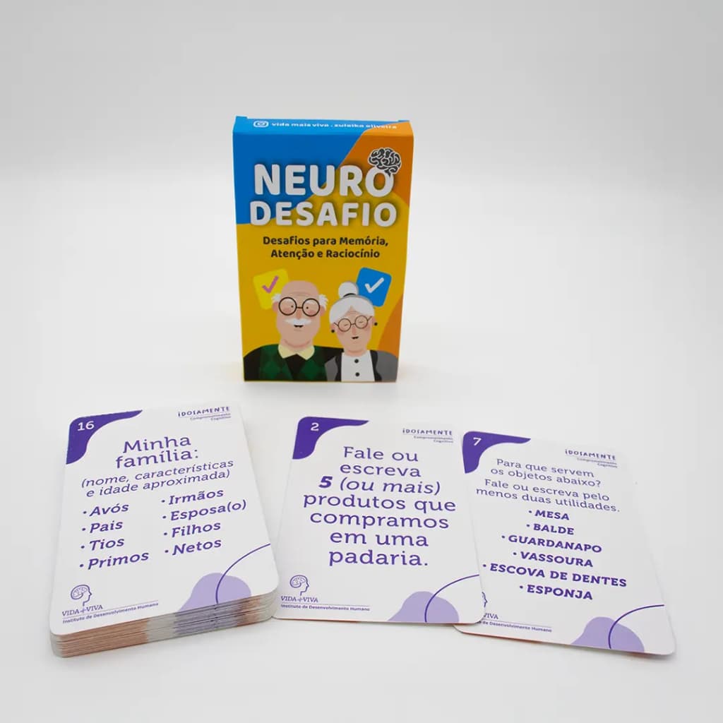 Jogo de Raciocínio para Idosos Neuro Desafio Comprometimento Cognitivo