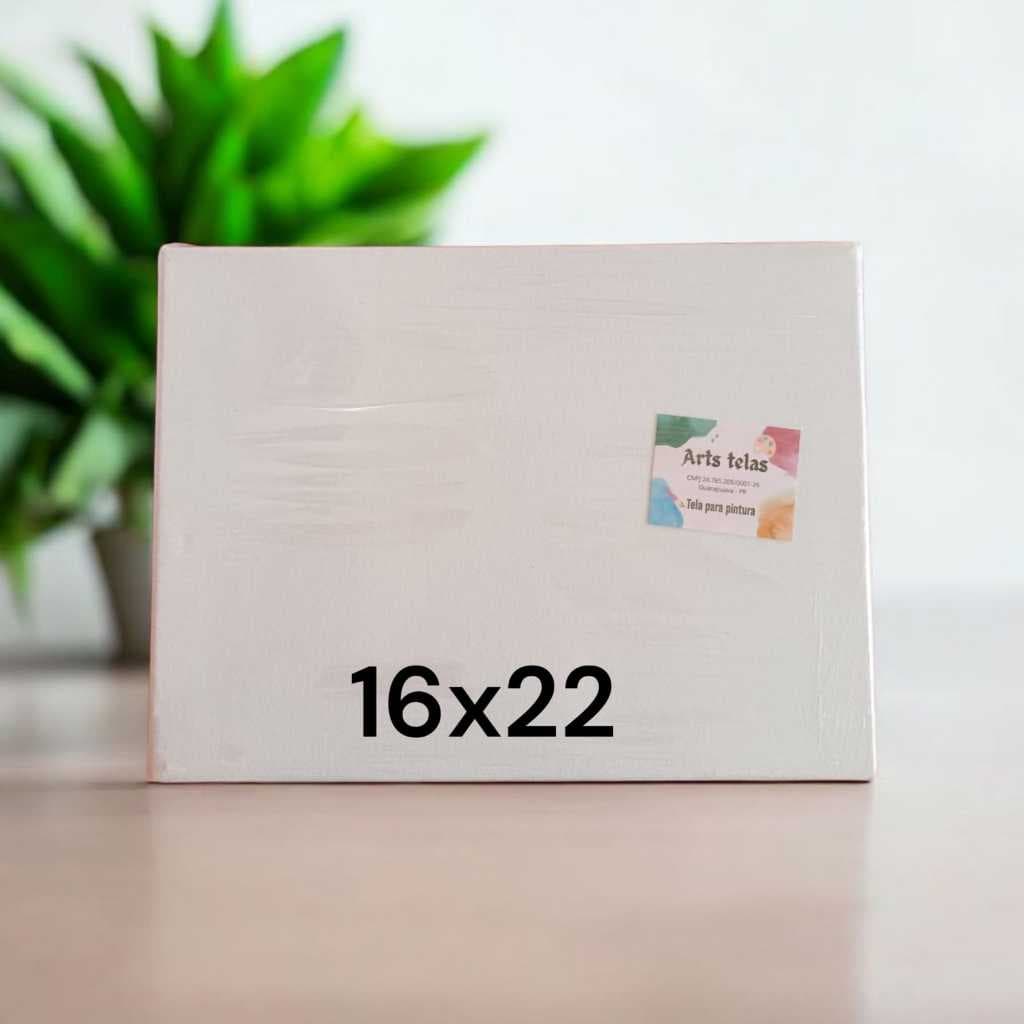 Tela para Pintura medindo 16x22 pacote com 5, 10 e 20 unidades