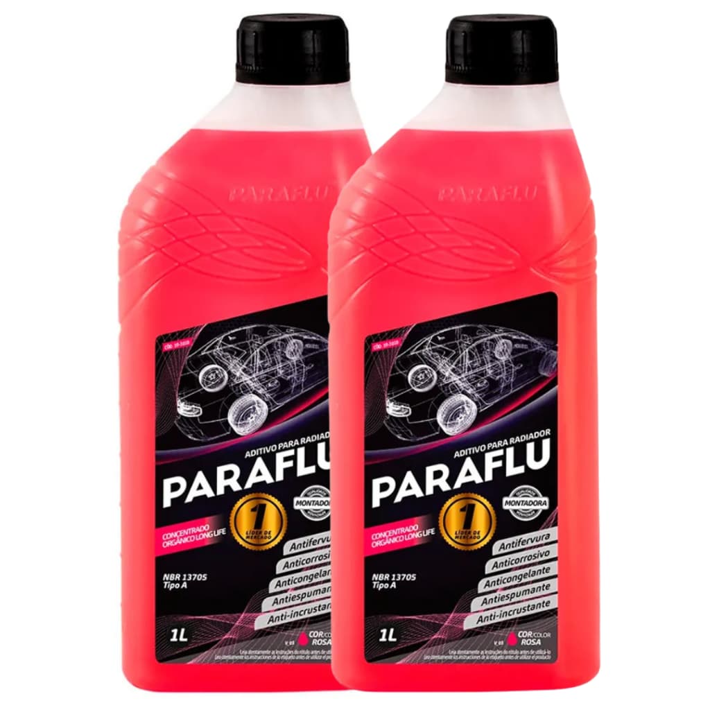 Paraflu Pronto para Uso Rosa Aditivo Universal do Radiador Kit 2L