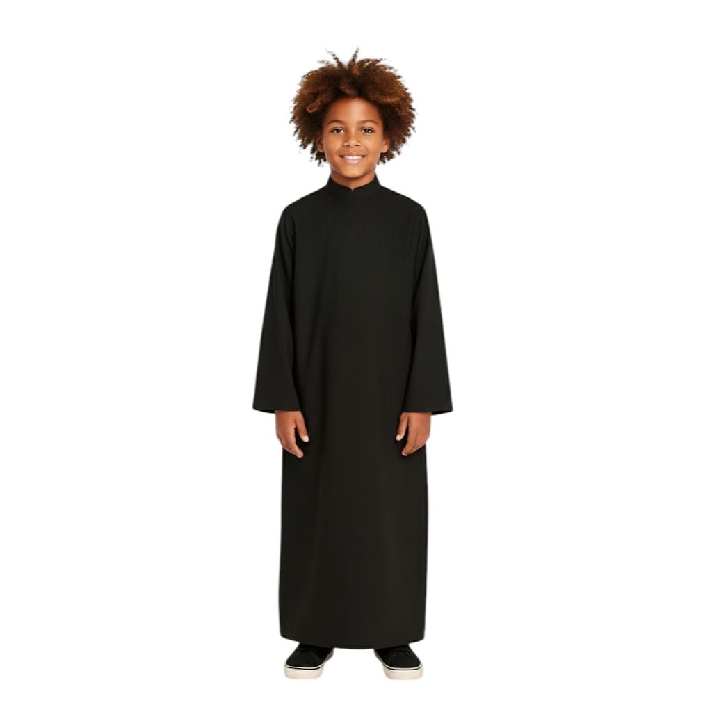 Traje Litúrgico Vermelho/Preto – Túnica (Parte Inferior) para Coroinha
