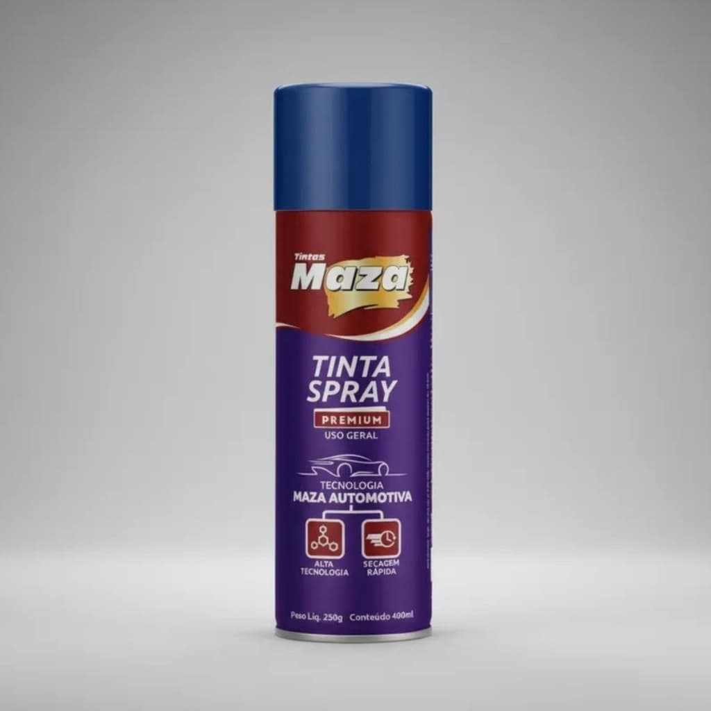 Tinta Spray Azul França Maza Automotivo Premium Secagem Rápida