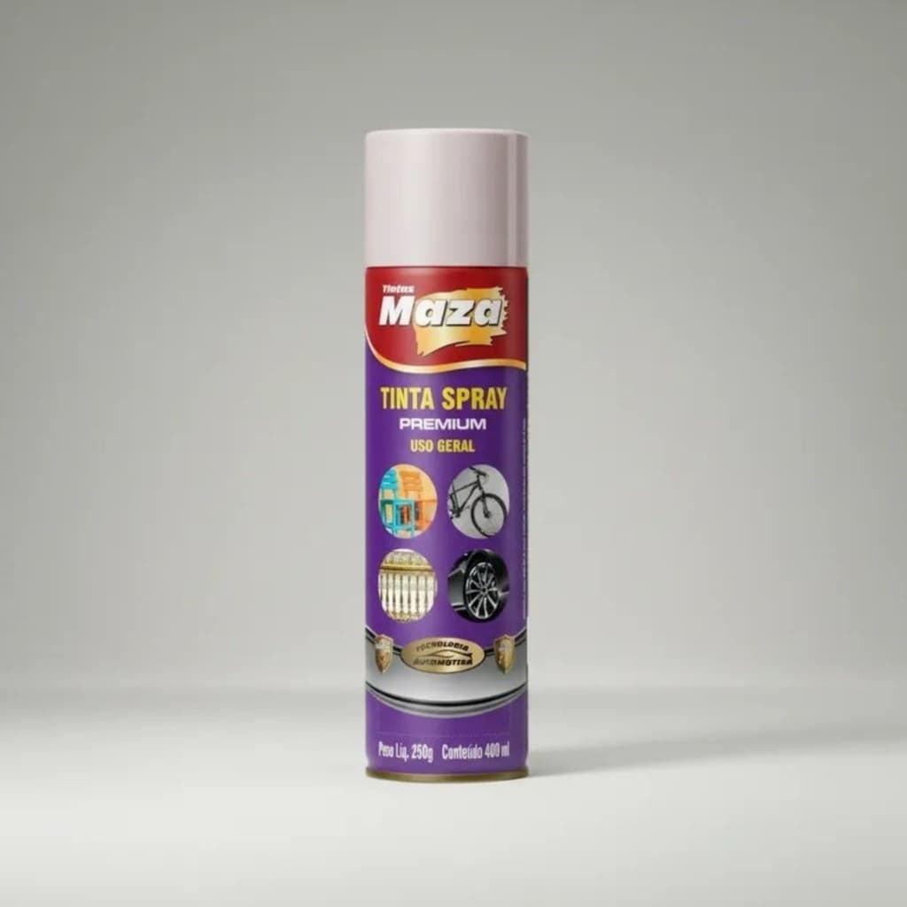 Tinta Spray Bege Maza Automotivo Secagem Rápida Premium