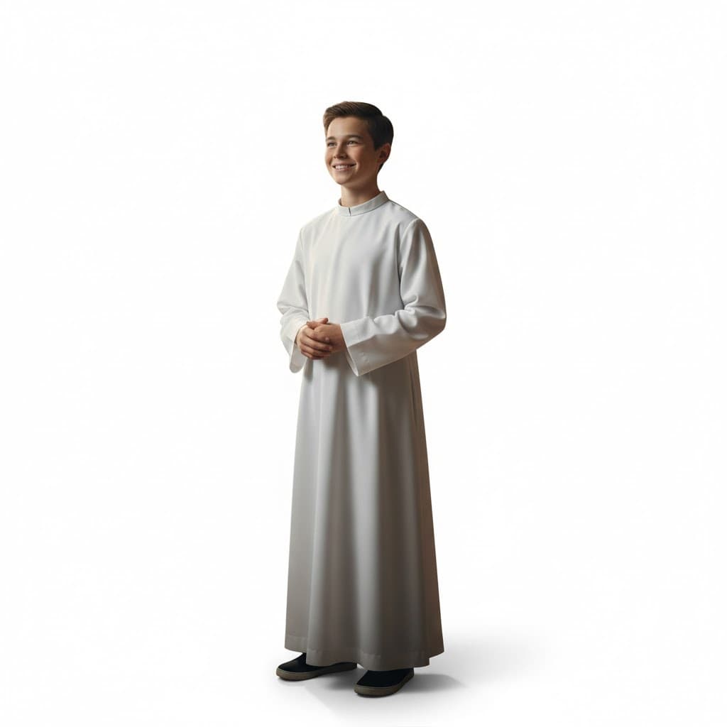 Veste de Igreja Túnica Coroinha – Conjunto Iniciante (Uso Litúrgico Católico)