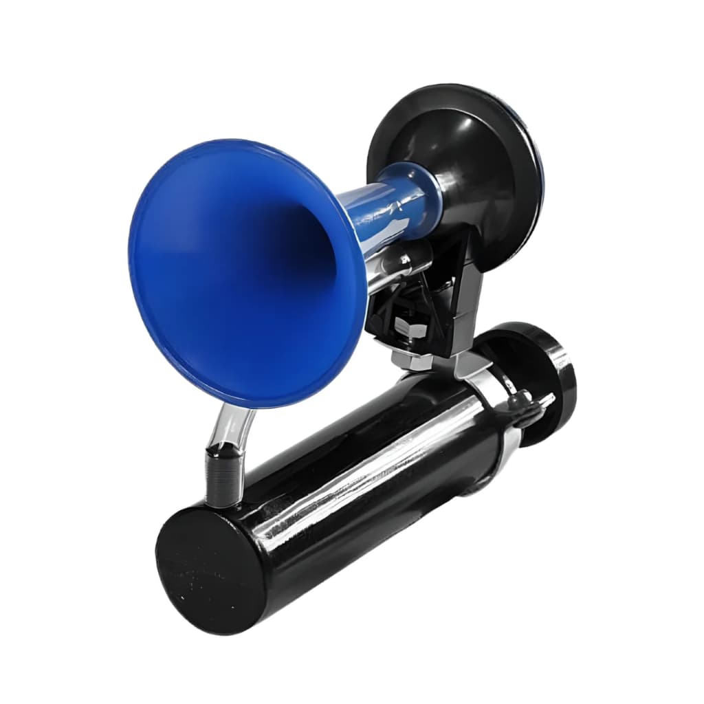Buzina Ar Bike Mini Corneta Jumbinho Forte Potente Azul Sinalizador Sonoro Bicicleta