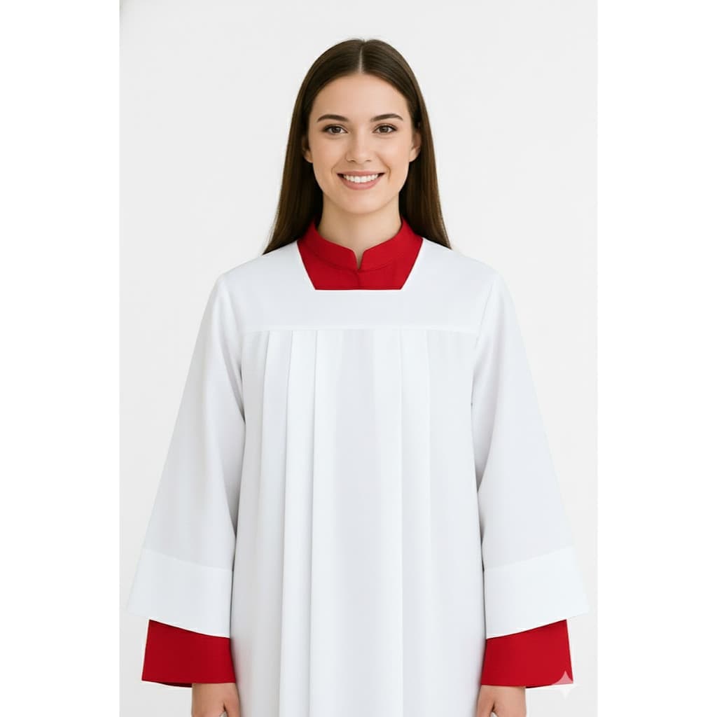 Vestimenta Religiosa Branca – Sobrepeliz Individual para Coroinha