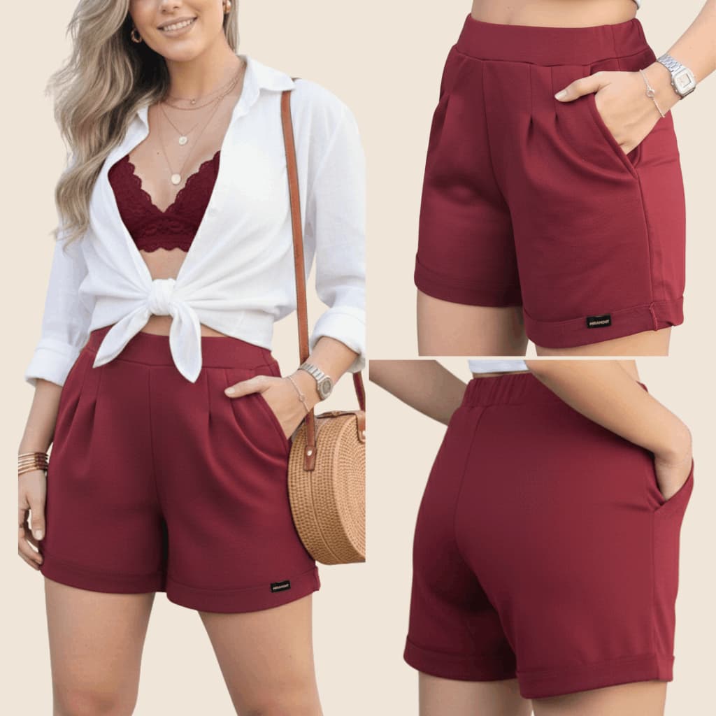 Bermuda Short Feminino Social com Estilo e Conforto para o Dia a Dia