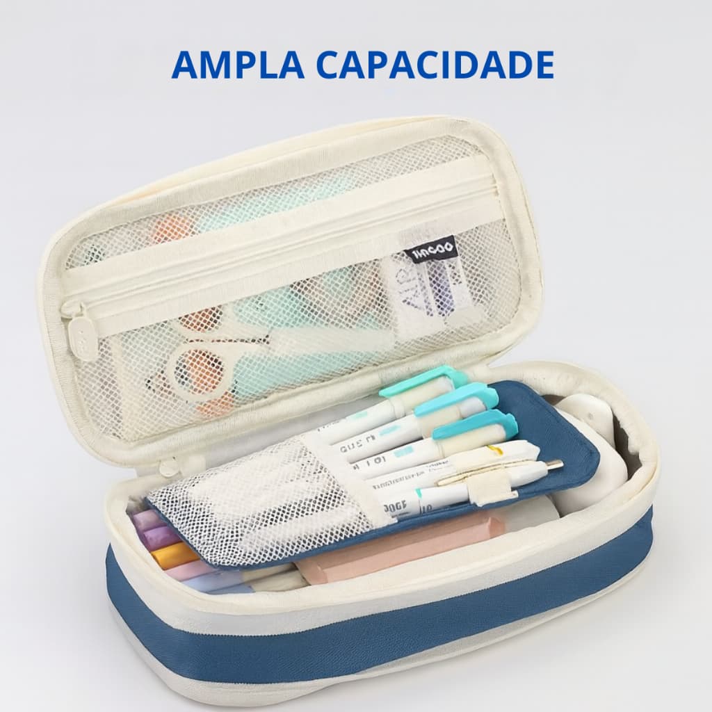 Estojo Escolar Grande Capacidade Organizador Impermeável