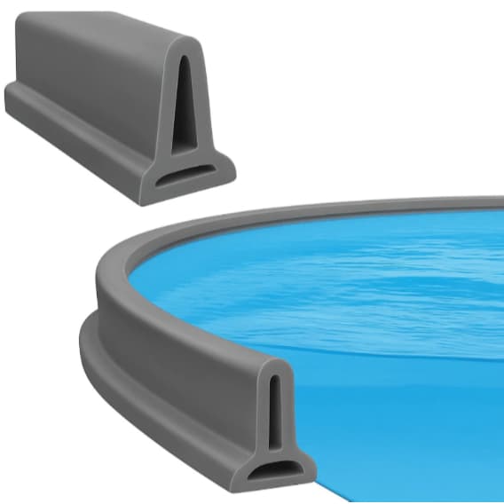 Barreira de Agua Retenção em Silicone Vedação Área Molhada Banheiro Cinza