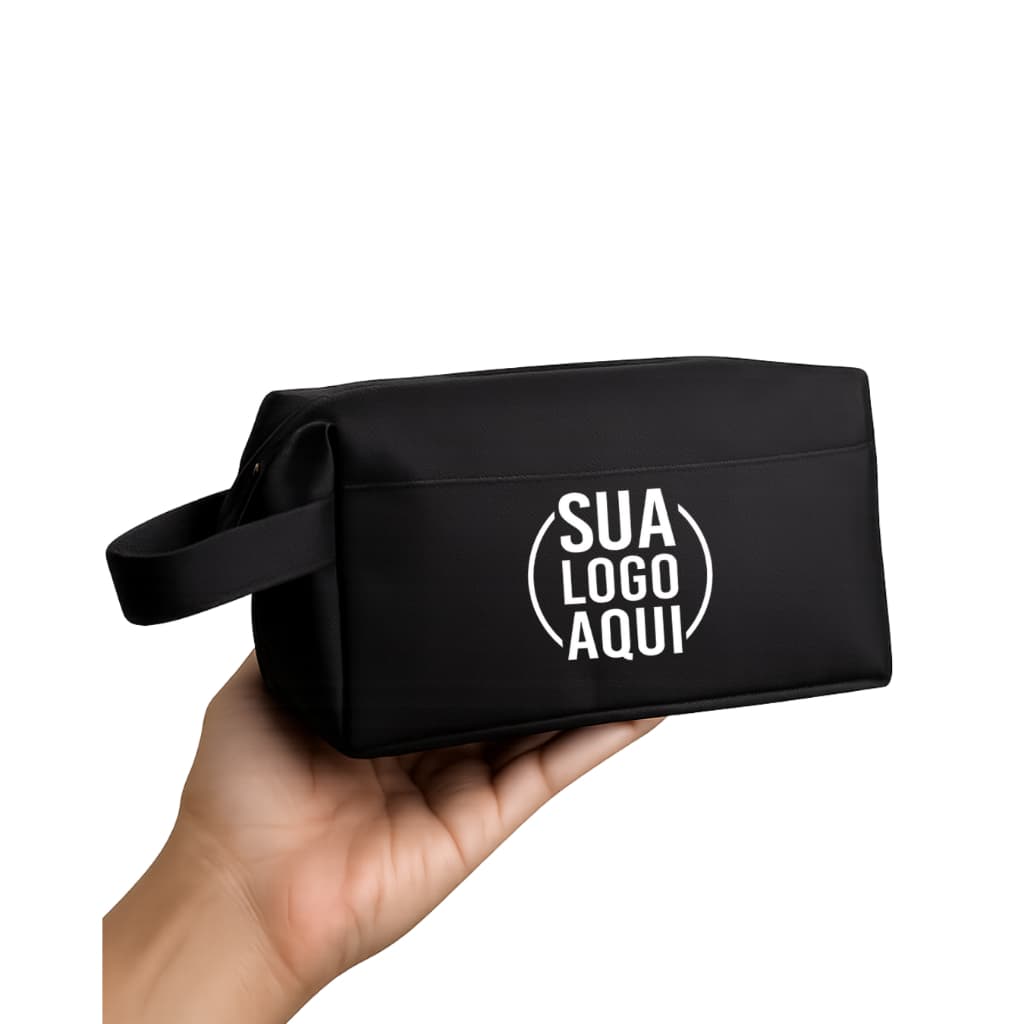 Necessaire de Nylon Impermeável Personalizada com Logo, Nome ou Frase