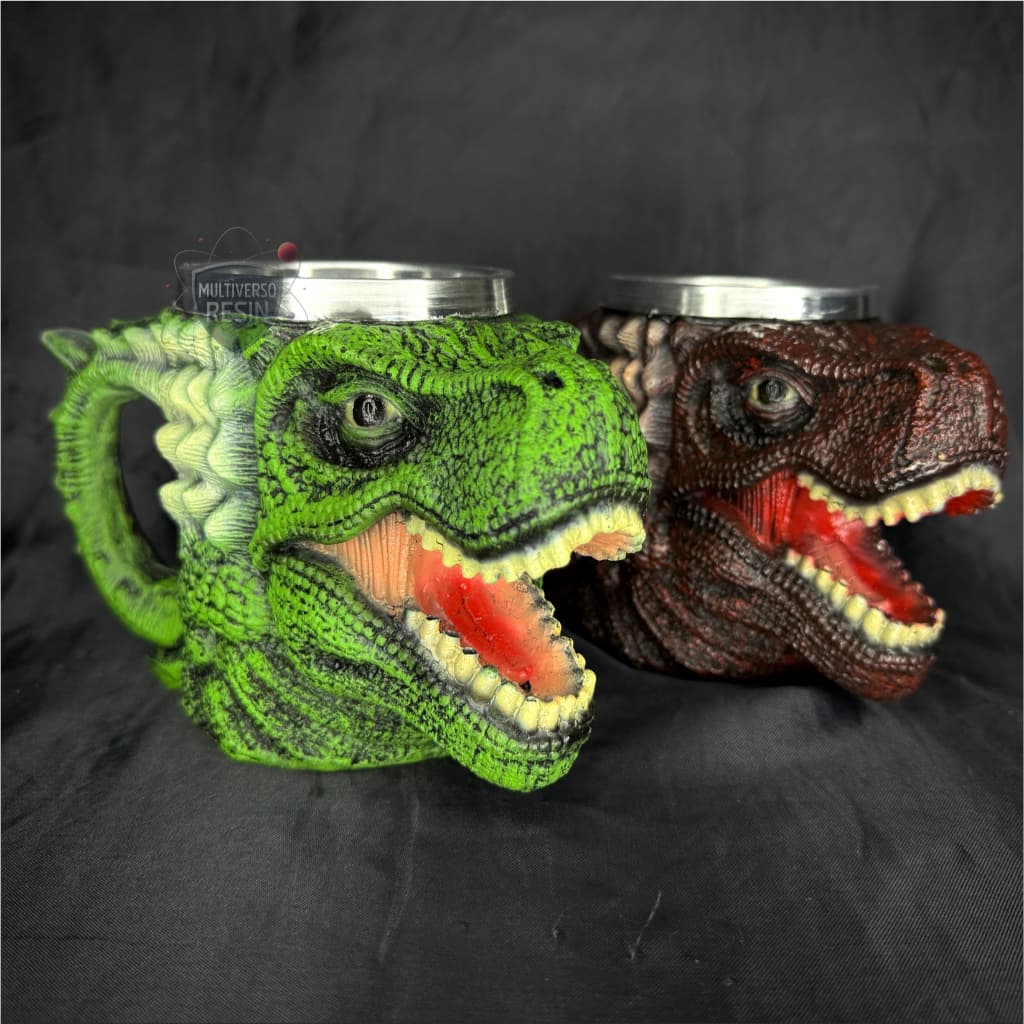 Caneca/Copo Dinossauro Tiranossauro Rex Resina