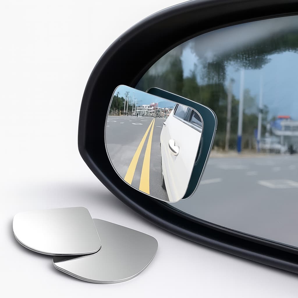Kit 2 Espelho Retrovisor Ponto Cego 360° Universal Automotivo Ajustável Visão Ampla