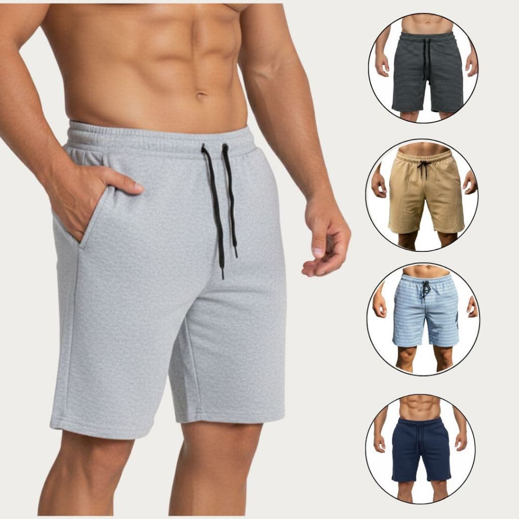 Kit 5 Bermuda Sortida Confortável Estilosa Ideal para o Dia a Dia Academia Lazer