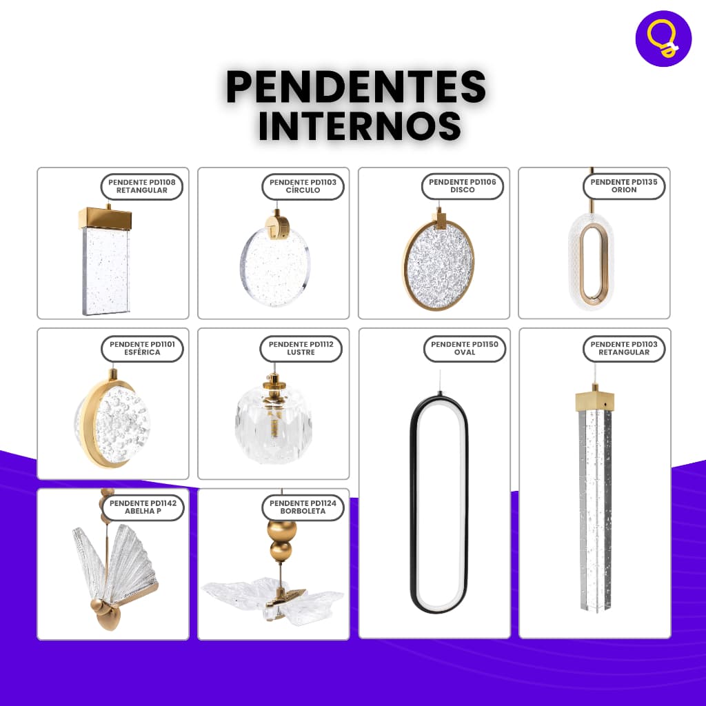 Luminárias Lustre Pendente Moderno Decoração Led Interno Cristal Acrílico Bivolt 110v 220v