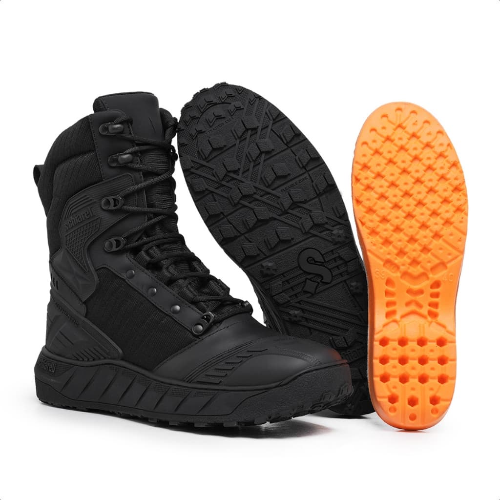 Bota Coturno 974 Militar Tático Masculina Motociclista Couro Legítimo Bombeiro Proteção Segurança