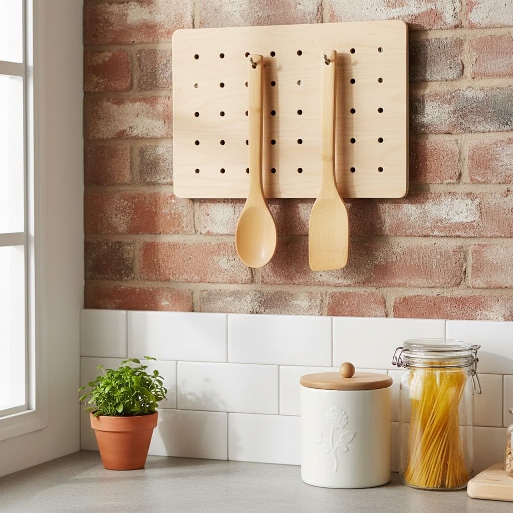 Kit De Utensílios Culinário De Bambu Com Colher E Espatula De Pau Talher De Cozinha De Madeira