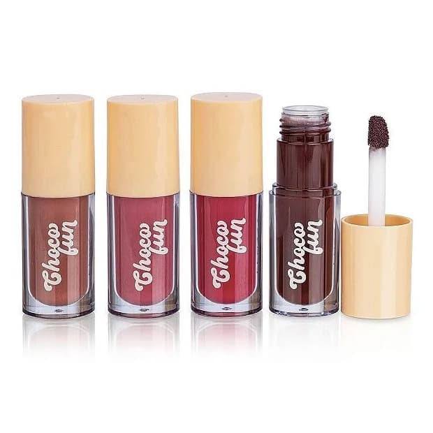 Cream Tint Choco Fun Fenzza  Batom Líquido Cremoso  Alta Pigmentação Efeito Natural Longa Duração