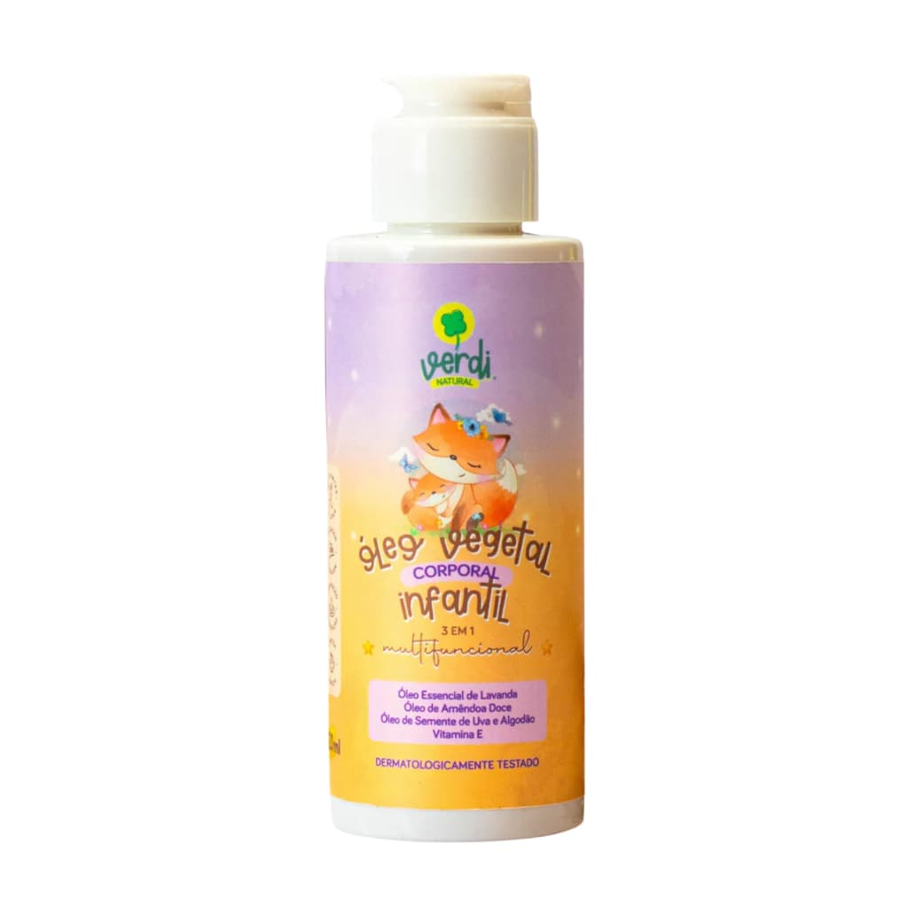 Óleo Vegetal Corporal Infantil Verdi Natural 120ml