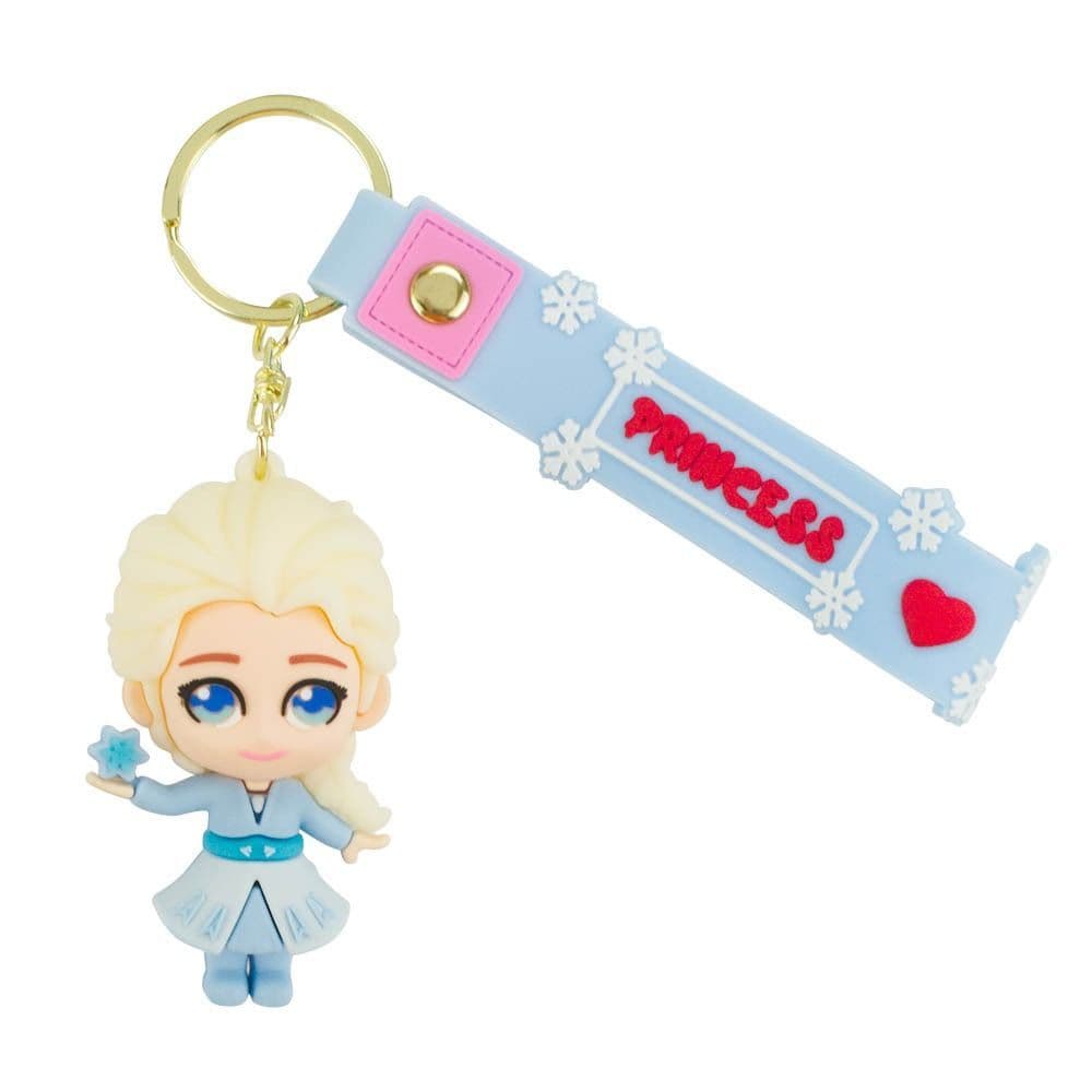 Chaveiro Silicone Formato Elsa Frozen 7cm - Disney