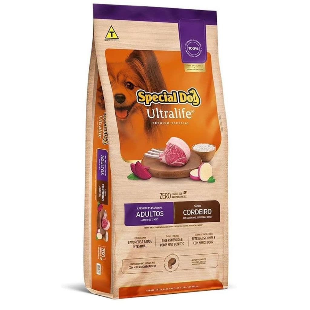 Ração Special Dog Ultralife Cordeiro Para Cão Adulto Raça Pequena