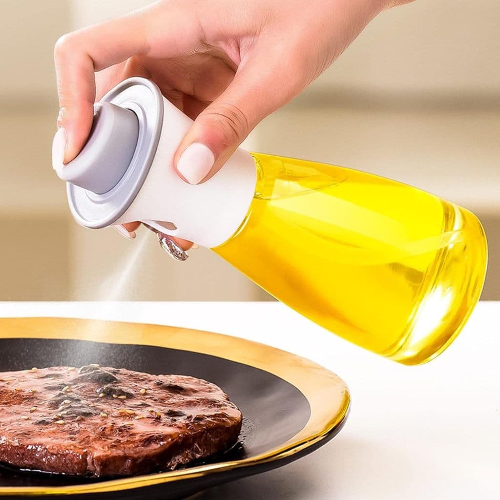Pulverizador de óleo 6 oz vidro azeitona pulverizador de azeite anti-derramamento de geladeira anti-derramamento cozinha