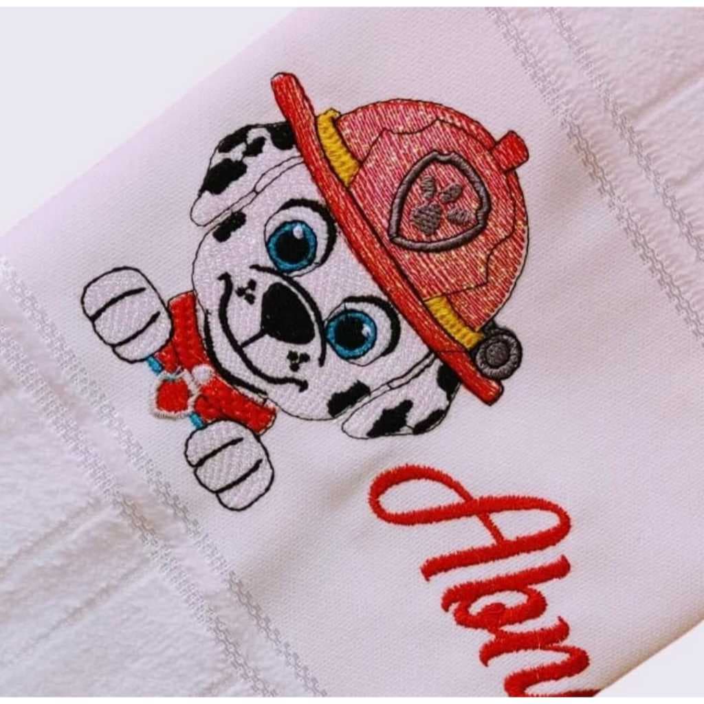 Toalha de lavabo Personalizada - Marshall Patrulha Canina
